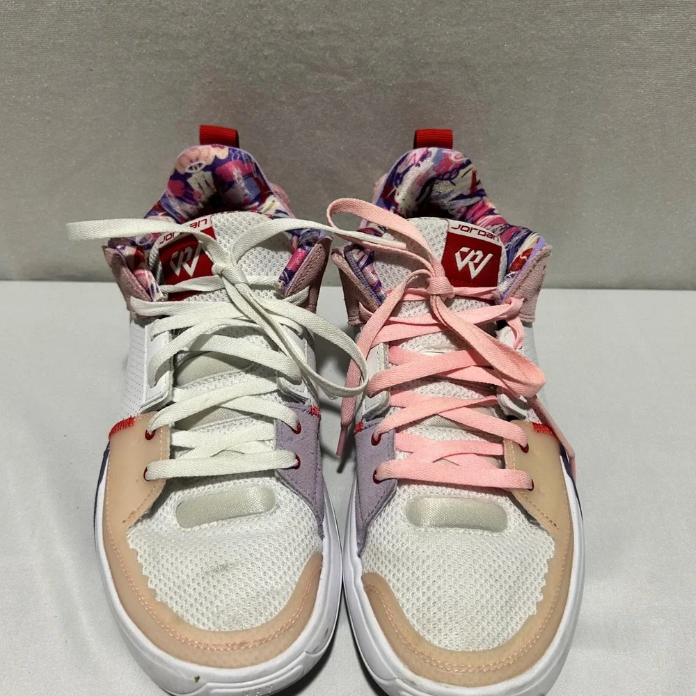 Jordan One‎ Take 5 White Arctic Punch Purple Pulse Mens 9.5 Basketball Shoes